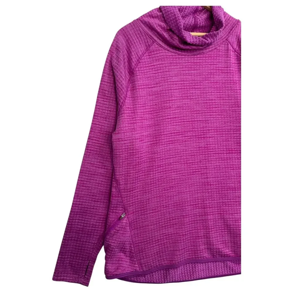 Champion Top Womens XX Large Purple Funnel Neck Pullover Long Sleeve Cozy Comfy
